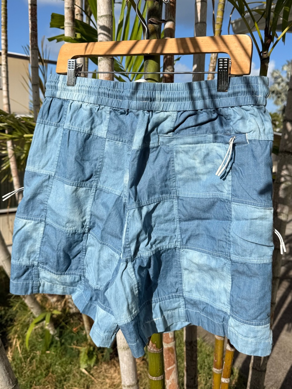 KITH Men's Patchwork Shorts in Light Blue